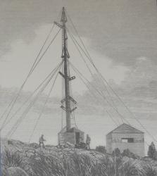 Drawing of mechanical semaphore system Mt Nelson